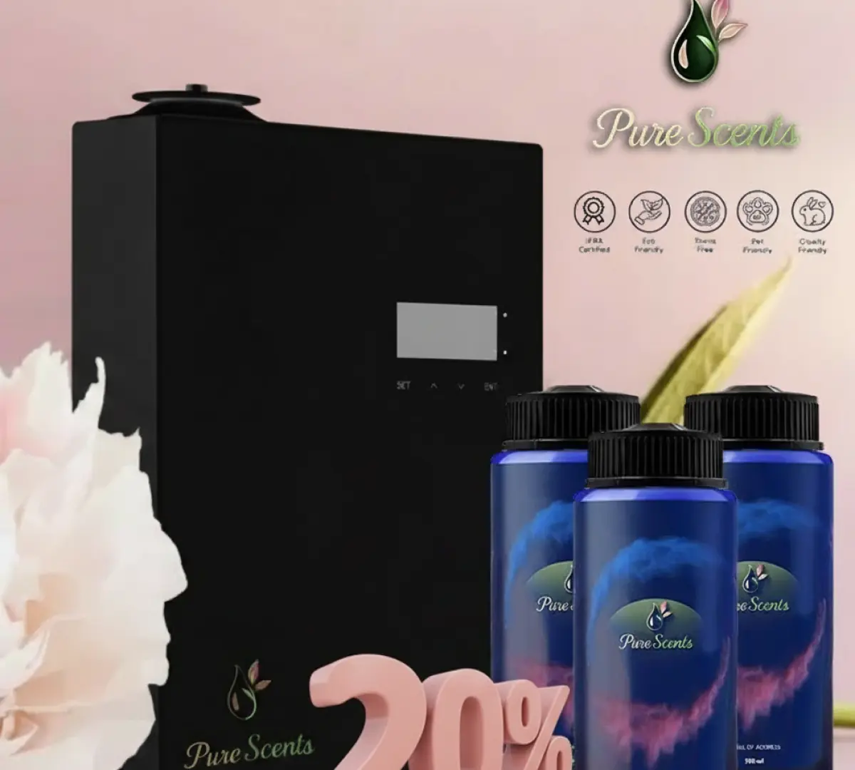  Aroma Diffuser and 3 Aroma Oil